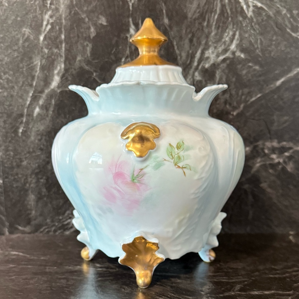 G. Hass 1964 Vintage Floral Jar w/Lid - Picture 13 of 14